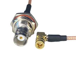 Pigtail BNC gniazdo / SMB gniazdo RA RG316 1m