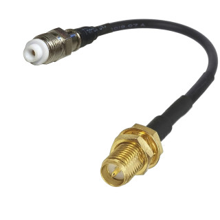 RF jumper FME socket to SMA socket RG174 1 m | RF 50 Ω