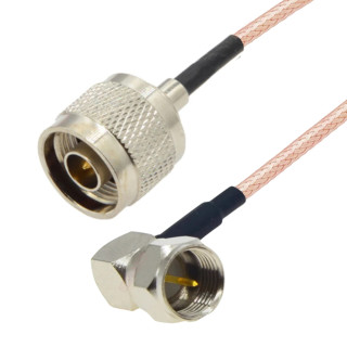 Pigtail F wtyk RA / N wtyk RG316 1m