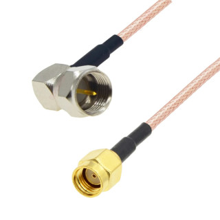 Pigtail F wtyk RA / SMA-RP wtyk RG316 2m