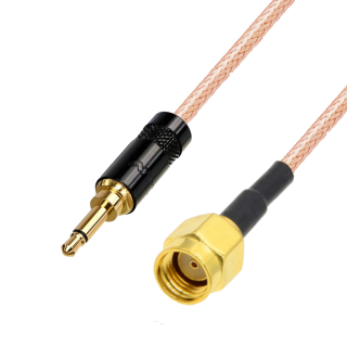 Pigtail JACK 3.5 wtyk / SMA-RP wtyk RG316 20cm