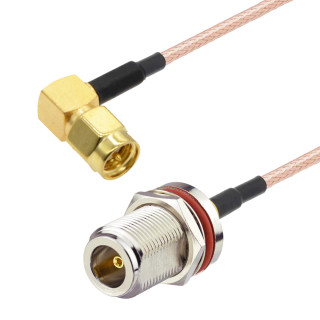 Pigtail N gniazdo BH / SMA wtyk RA RG316 1m