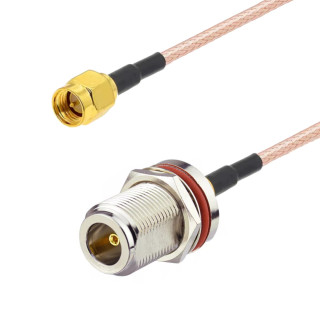 Pigtail N gniazdo BH / SMA wtyk RA RG316 2m