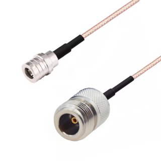 Pigtail QMA wtyk / N gniazdo RG316 50cm