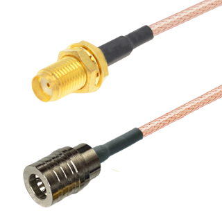 Pigtail QMA wtyk / SMA gniazdo RG316 3m 