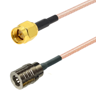 Pigtail QMA wtyk / SMA wtyk RG316 3m 