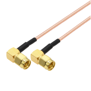 Pigtail SMA wtyk RA / SMA wtyk RA RG316 3m 