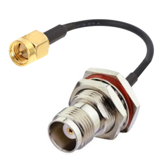 Pigtail SMA plug / TNC socket RG174 3m