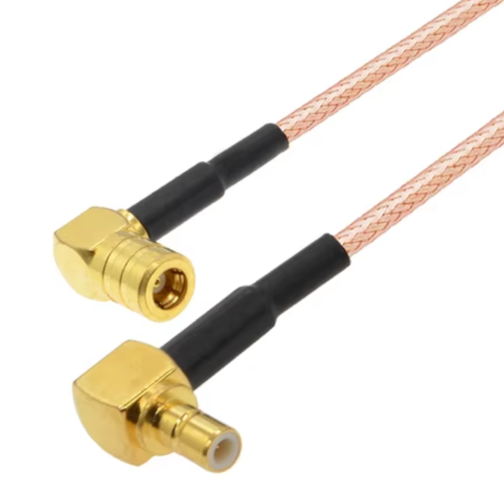 Pigtail SMB socket to SMB plug RG316 50 cm | RF 50 Ω