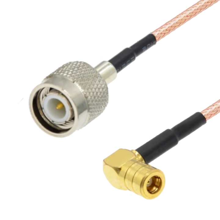 RF jumper SMB socket to TNC plug RG316 1 m | RF 50 Ω