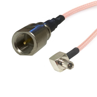 RF jumper TS9 plug to FME plug RG316 15 cm | RF 50 Ω