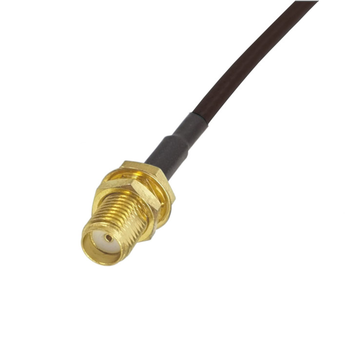 CRC9 socket to TS9 socket RG174 15 cm cable assembly | RF 50 Ω