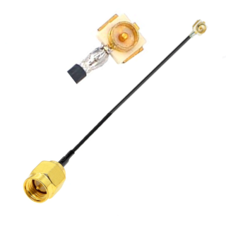 Pigtail uFL męski PCB / SMA wtyk 30cm