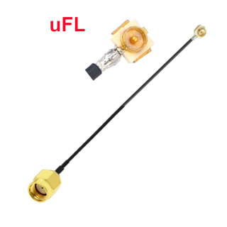 Pigtail uFL męski PCB / SMA-RP wtyk 15cm