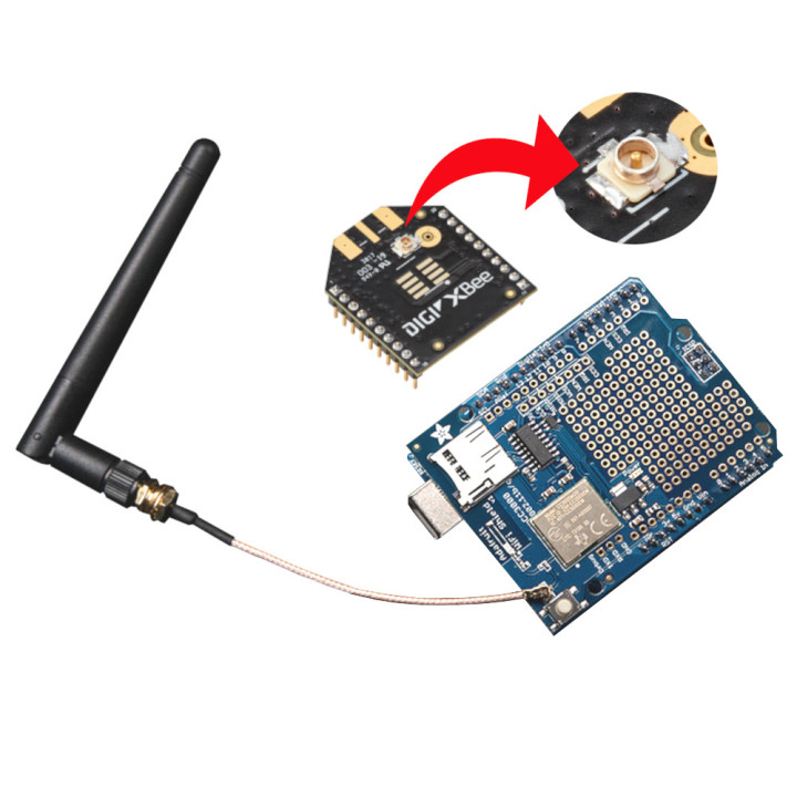 Pigtail uFL IPEX IPX / SMA-RP gniazdo RG178 50cm