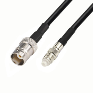 Kabel antenowy BNC gniazdo /  FME gniazdo H155 10m