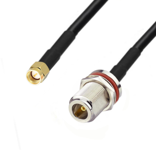Kabel antenowy N gniazdo BH SMA wtyk LMR240 3m