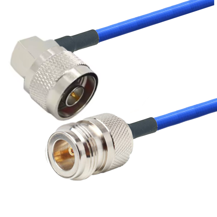 Kabel antenowy N gn / wtyk KĄT 36GHz RG402 20cm