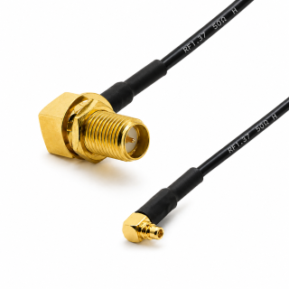 Pigtail MMCX wtyk RA / SMA-RP gniazdo RA 1.37 10cm