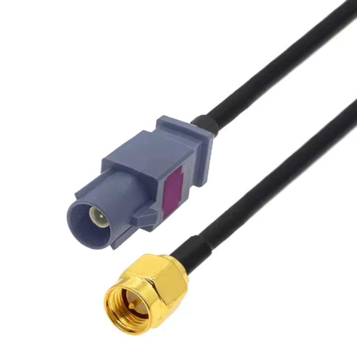 Pigtail FAKRA G wtyk / SMA wtyk RG174 6m 