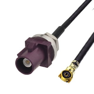 Pigtail FAKRA CODE-D plug / MHF4 socket 30cm