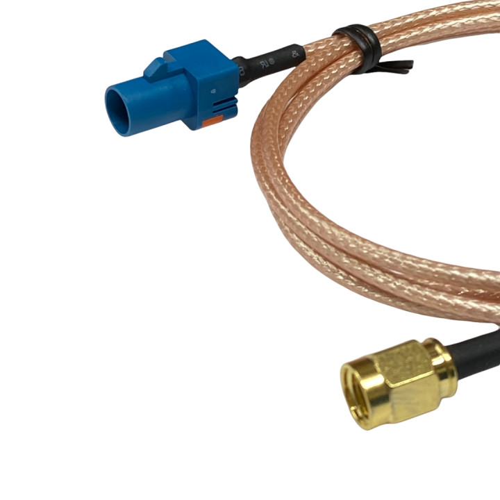 Pigtail FAKRA Z wtyk / SMA wtyk RG316 1m 
