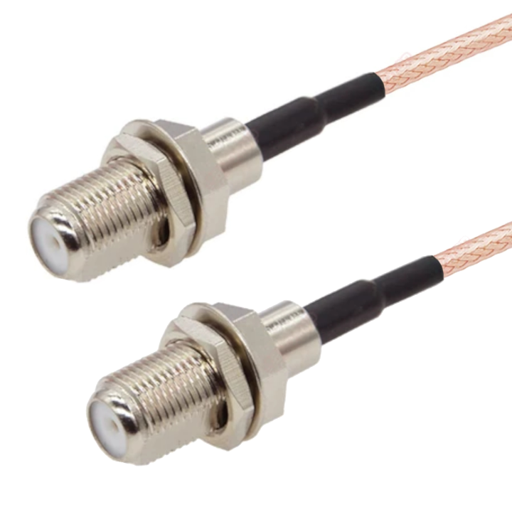 Pigtail F wtyk / F gniazdo RG179 75om 4m