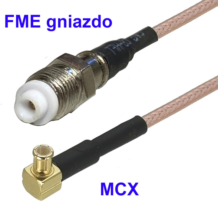 Pigtail MCX Buchse auf FME Buchse RG316 20 cm | RF 50 Ω