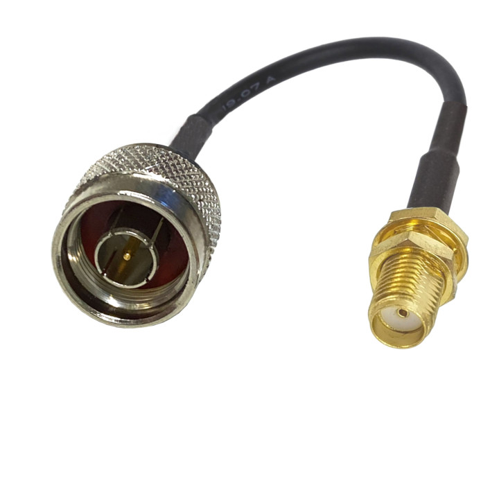 HF-Kabel N Stecker auf SMA Buchse RG174 1 m | RF 50 Ω
