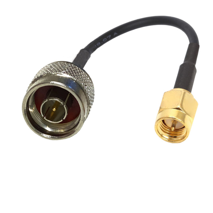 N Stecker auf SMA Stecker 1 m Kabelkonfektion | RF 50 Ω