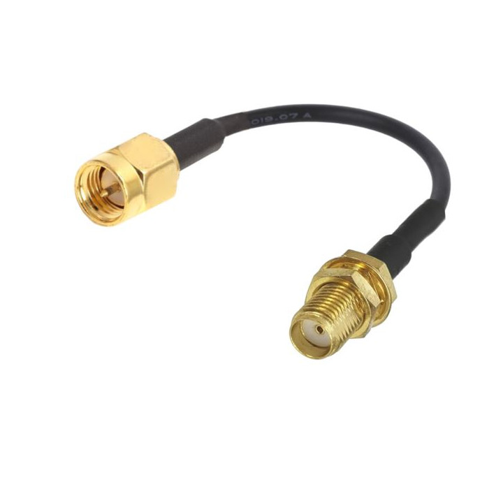Pigtail SMA gniazdo / SMA wtyk RG174 - 3m