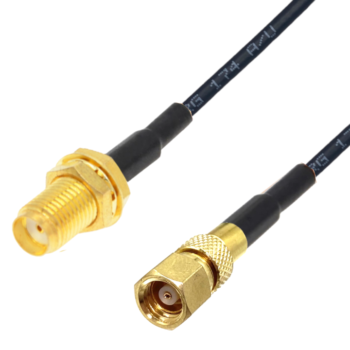Pigtail SMA gniazdo / SMC gniazdo RG316 20cm