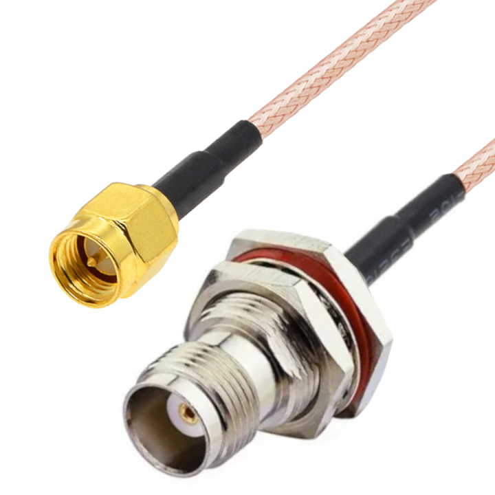 Pigtail SMA plug / TNC socket RG316 1m