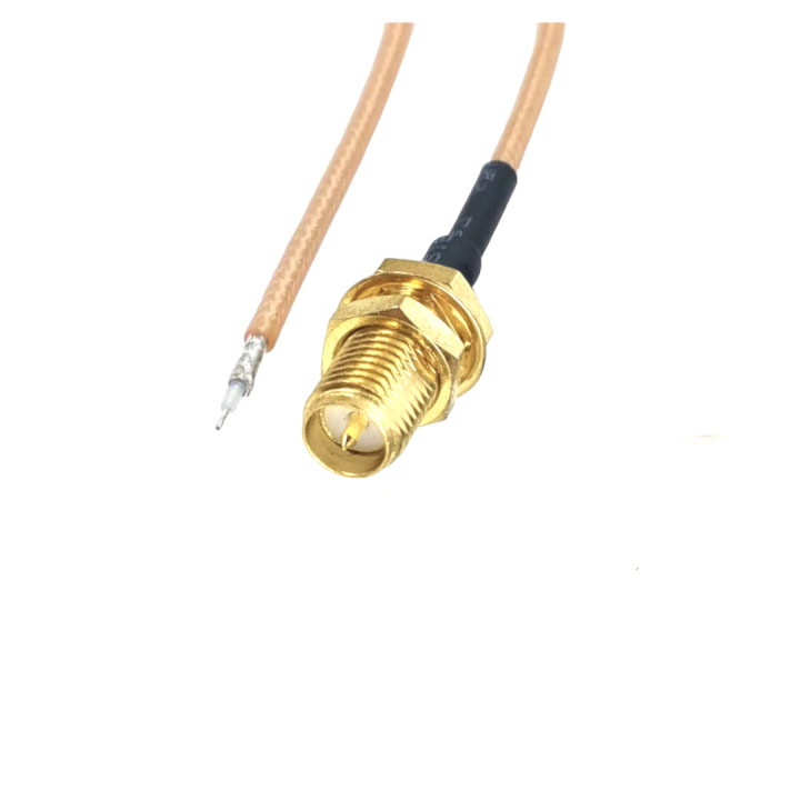 Pigtail SMA RP gniazdo 30cm RG178 -  DO LUTOWANIA