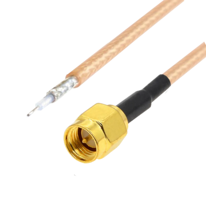 Pigtail SMA wtyk / do lutowania  RG316 1,2m