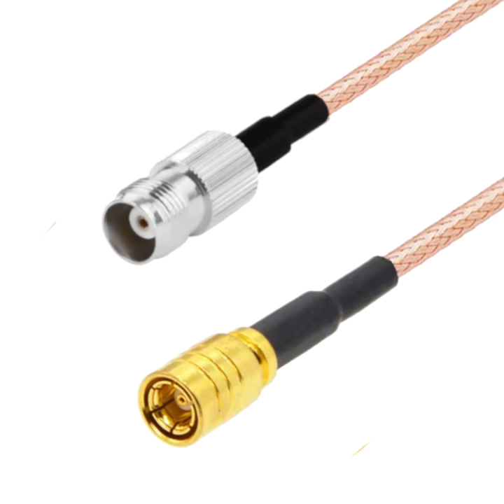 SMB socket to TNC socket RG316 50 cm cable assembly | RF 50 Ω
