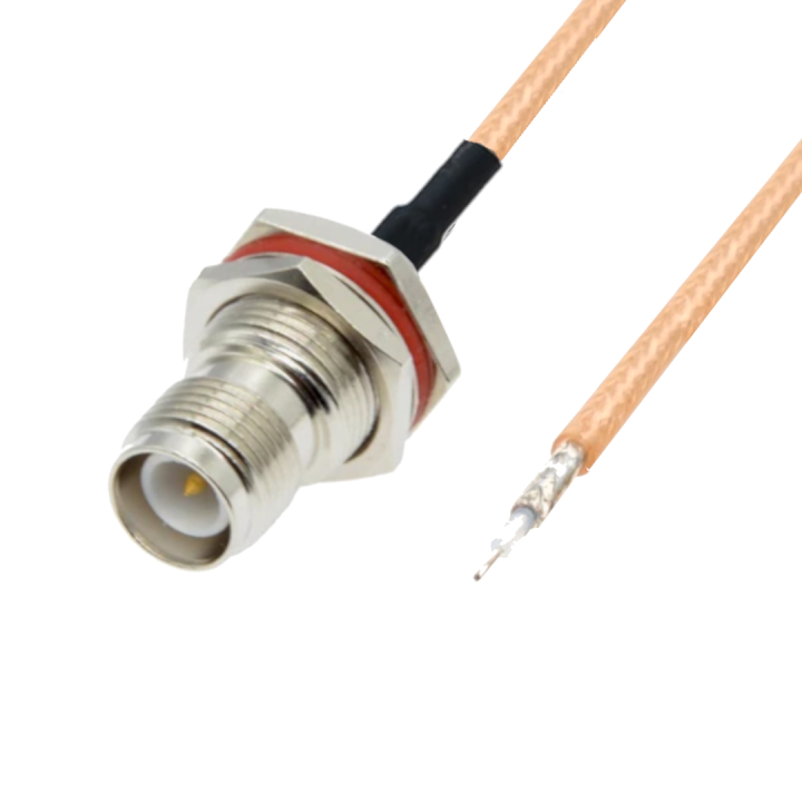 Pigtail TNC-RP gniazdo BH do lutowania RG316 1m 