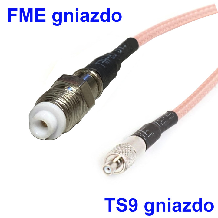HF-Kabel TS9 Buchse auf FME Buchse RG316 15 cm | RF 50 Ω