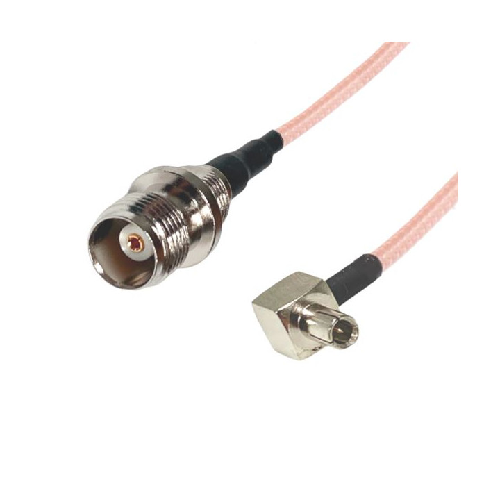 RF jumper TS9 plug to TNC socket RG316 15 cm | RF 50 Ω