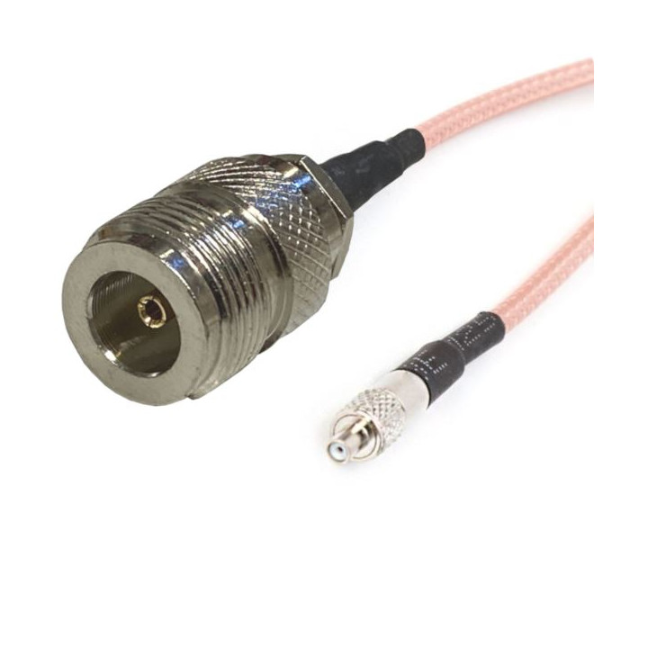 TS9 Buchse auf N Buchse RG316 15 cm Kabelkonfektion | RF 50 Ω