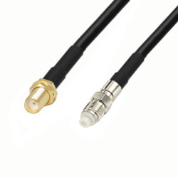 Kabel antenowy FME / gn / SMA / gn LMR240 1m