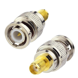 RF connector BNC plug / SMA socket | RF 50 Ω