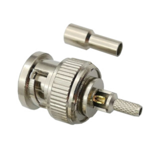 HF-Steckverbinder BNC Stecker na RG174 | RF 50 Ω