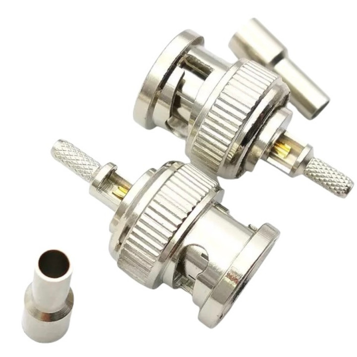 HF-Steckverbinder BNC Stecker na RG174 | RF 50 Ω