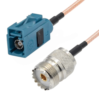 Pigtail FAKRA Z gniazdo / UHF gniazdo RG316 20cm