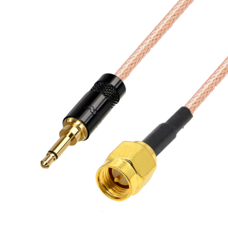 Pigtail JACK 3.5 wtyk / SMA wtyk RG316 1m