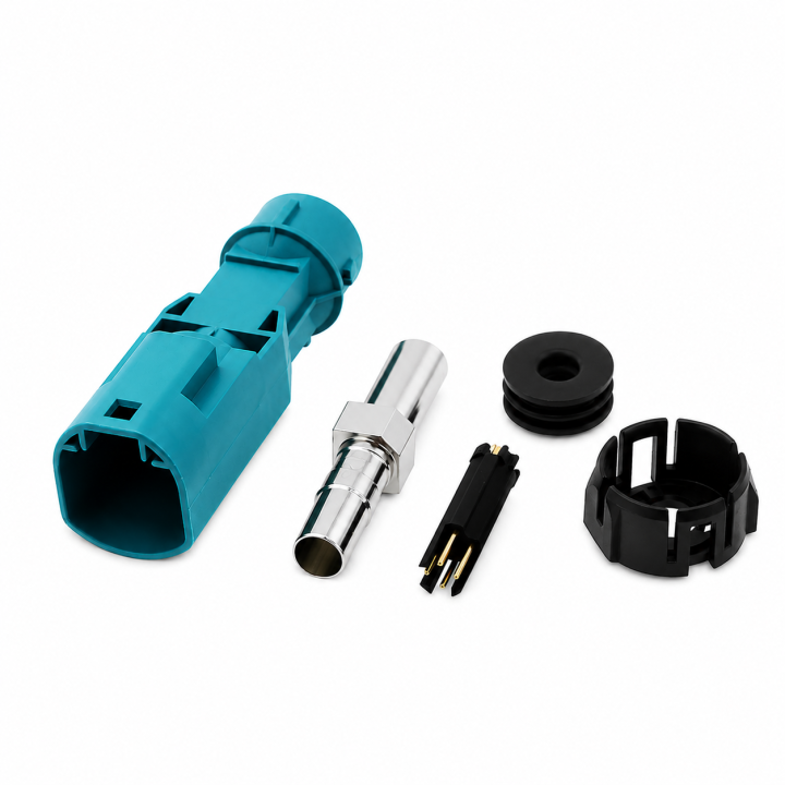 FAKRA HSD wtyk prosty 4 pin CODE-Z waterproof
