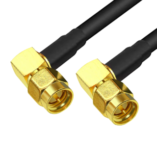 Kabel antenowy SMA - wtyk RA / wtyk RA RG223 1m