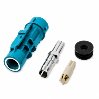 FAKRA HSD gniazdo proste 4 pin CODE-Z waterproof
