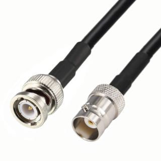 Kabel antenowy BNC gniazdo / BNC wtyk LMR300 25m